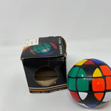 Vintage 80's Magic Ball Round Circular Rubiks "cube" Toy Unsolved Puzzle