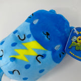 #012 Stormy Kitty Blue with Lightning Bolt Cats VS Pickles 4” Beanbag Plush Toy