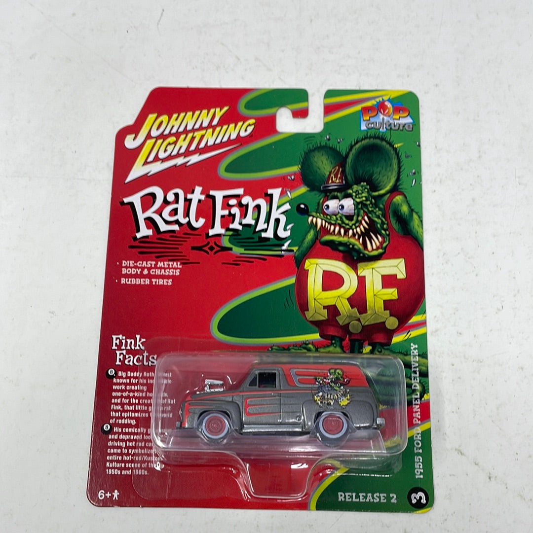 Johnny Lightning Pop Culture Rat Fink 1955 Ford Panel Delivery