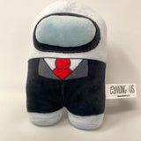 Toikido Among Us White Black Suit Red Tie Crewmate 6" Official Plush