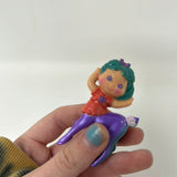 Kenner Shimmers 2.5” Baby DOETTE Figurine 1986 Centaur Vintage Doll Teal Purple