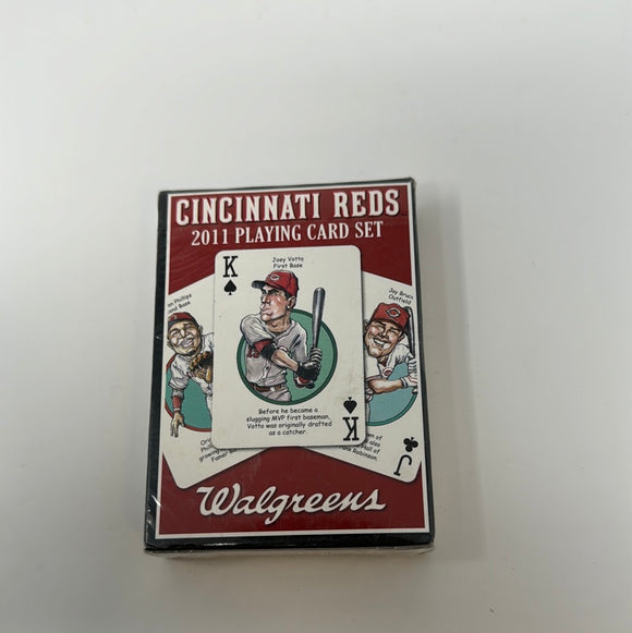 Cincinnati Reds 2011 Caricature Playing Card Set Walgreens - SEALED!