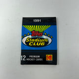 1991 Topps Stadium Club 12 Premium Hockey Cards Sealed Pack