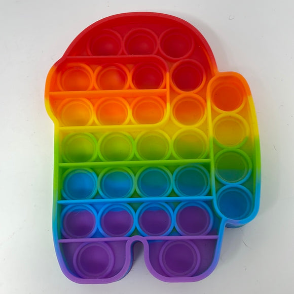 Rainbow Among Us Imposter Pop It Fidget Toy