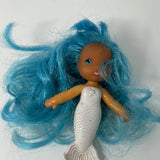 Vintage Sea Wees Tropigals Camille Blue White 4" Mermaid Kenner CPG 1979 Figure