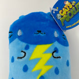 #012 Stormy Kitty Blue with Lightning Bolt Cats VS Pickles 4” Beanbag Plush Toy