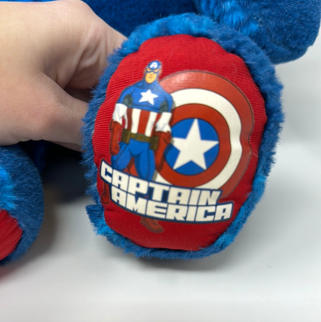 Captain America Plush Marvel Avengers Doll Stuffed Blue Superhero