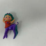 Kenner Shimmers 2.5” Baby DOETTE Figurine 1986 Centaur Vintage Doll Teal Purple