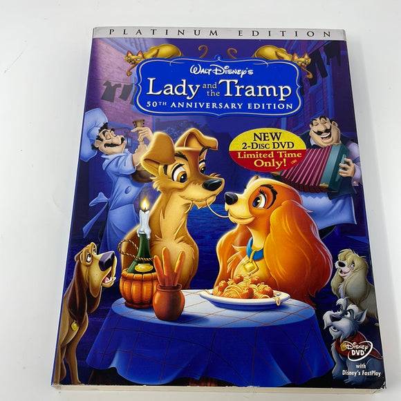 DVD Disney Platinum Edition Lady And The Tramp 50th Anniversary Edition Sealed