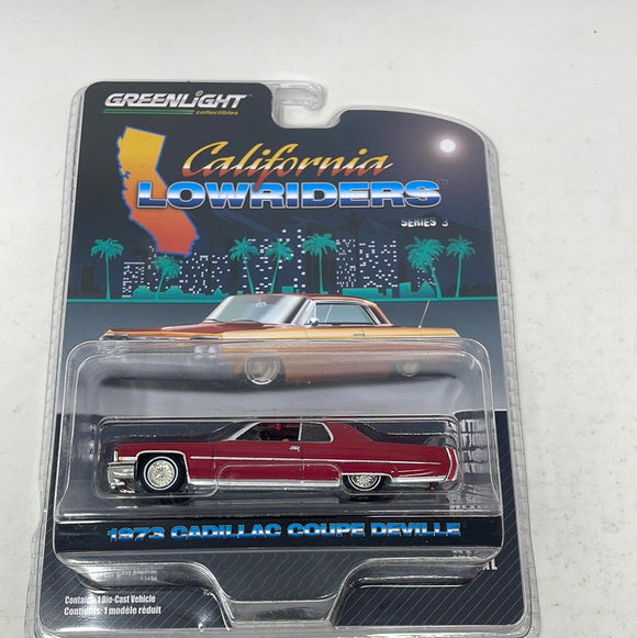 Greenlight Collectibles Series 3 1:64 California Lowriders 1973 Cadillac Coupe DeVille