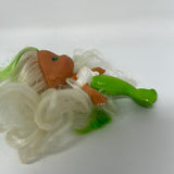 VTG Sea Wees Doll Breezy Long Hair Green White Icy Gals 1983 Hong Kong Toy Retro