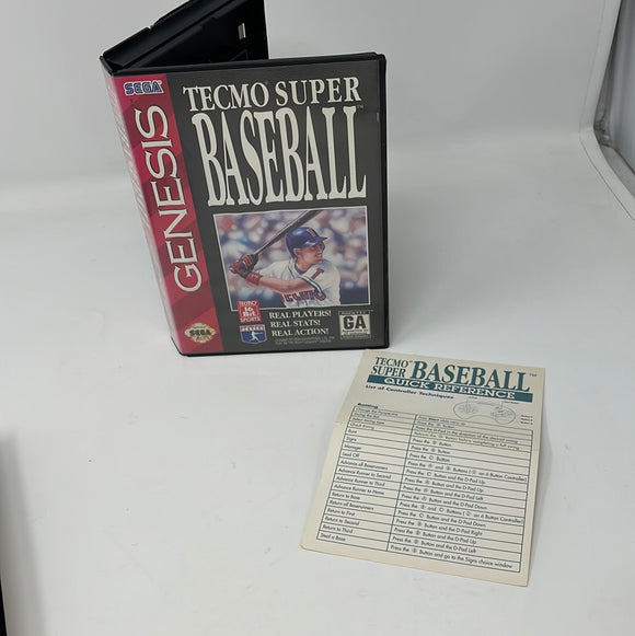 Genesis Tecmo Super Baseball Box no Manual