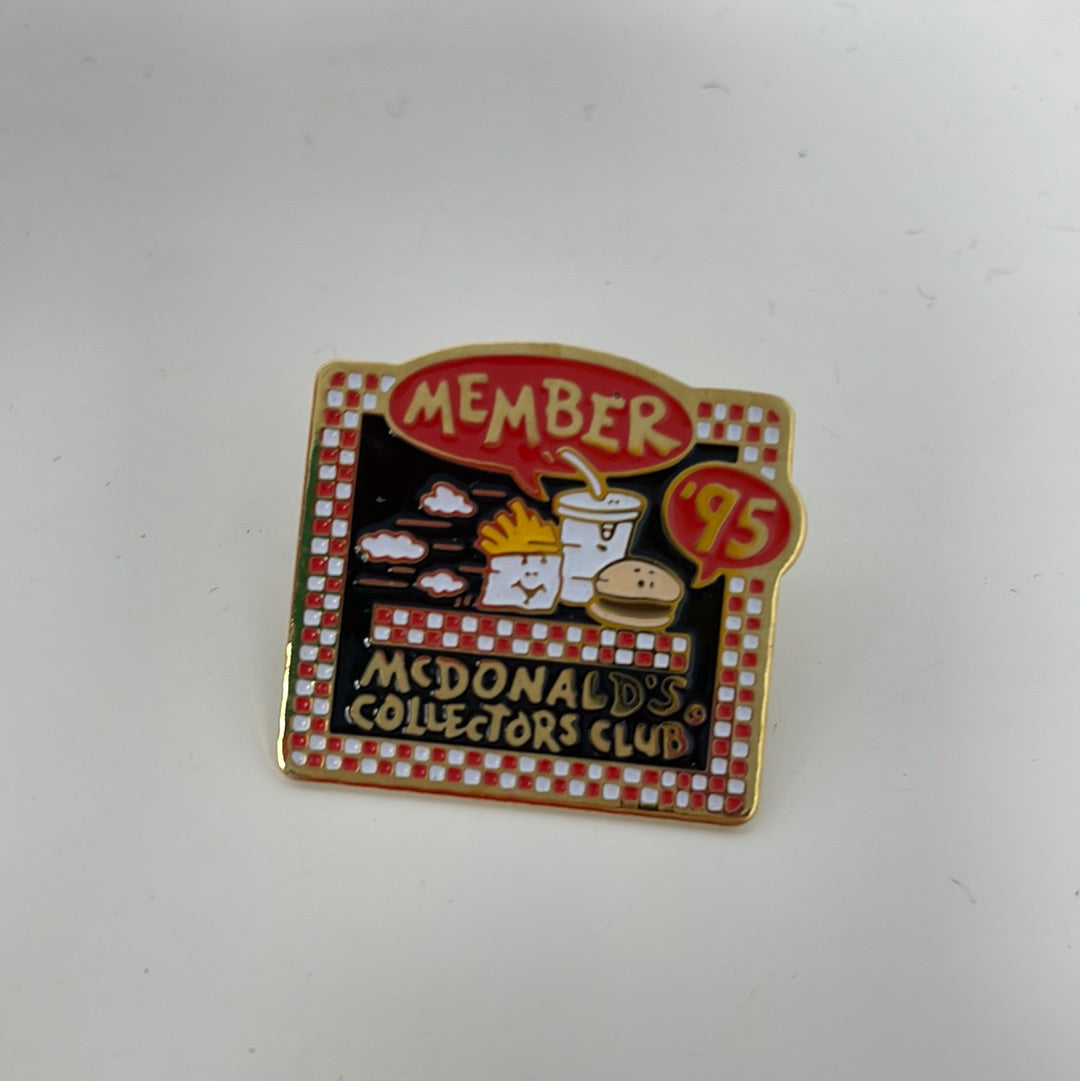 McDonald's Collectors Club Member '95 Enamel Pin – shophobbymall