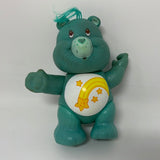 Vintage 1983 Care Bears Posable 4” Figure WISH Turquoise Blue With Shooting Star