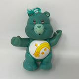 Vintage 1983 Care Bears Posable 4” Figure WISH Turquoise Blue With Shooting Star