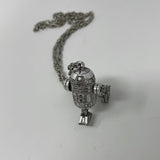 R2D2 Jointed Pendant Necklace 18"Chain 20th Century Fox 77 1.25 in Star Wars