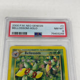 2000 Pokémon Neo Genesis Bellossom Holo 3/111 PSA 8 NM-MT
