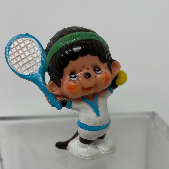 1979 Monchhichi Figure Tennis Player Blue Sekiguchi