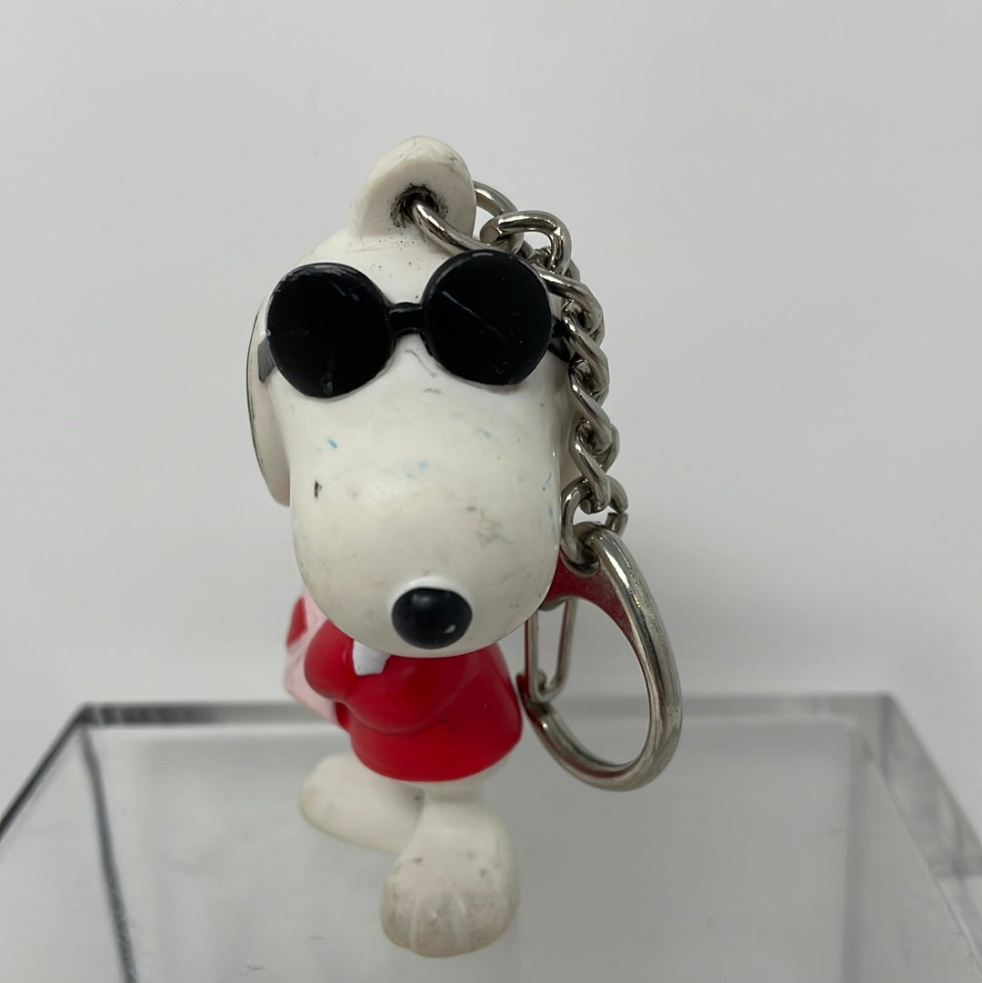 Vintage Peanuts PVC action figure Joe Cool Snoopy sunglasses