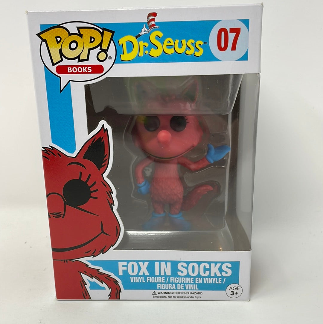 Funko Pop! Dr. Seuss Fox In Socks Flocked Figure - Collectible Vinyl Toy