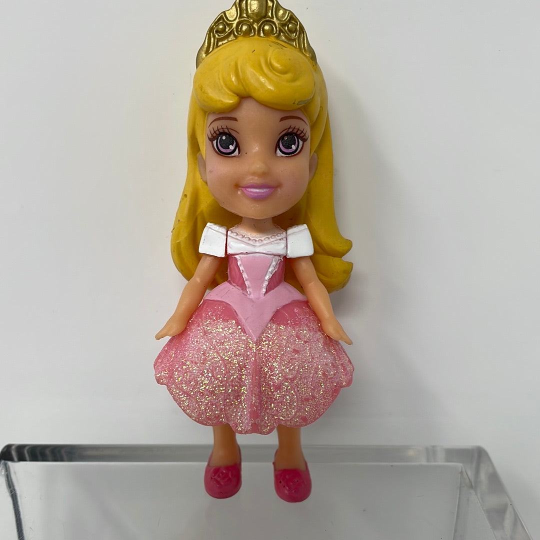 Disney princess young Aurora Sleeping Beauty toy figure glitter