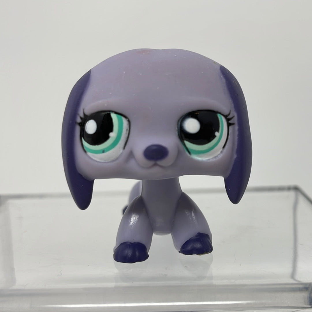 littlest pet shop purple dog