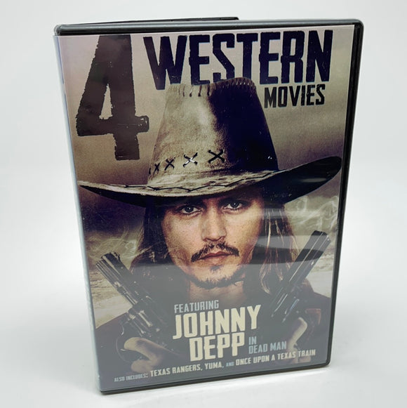 DVD 4 Western Movies Dead Man, Texas Rangers, Yuma, Once Upon a Texas Train