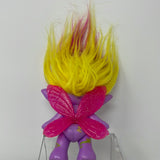 Zelfs Buttershy Glitter 4" Purple Troll Toy Figure Butterfly Zelf Moose Toys