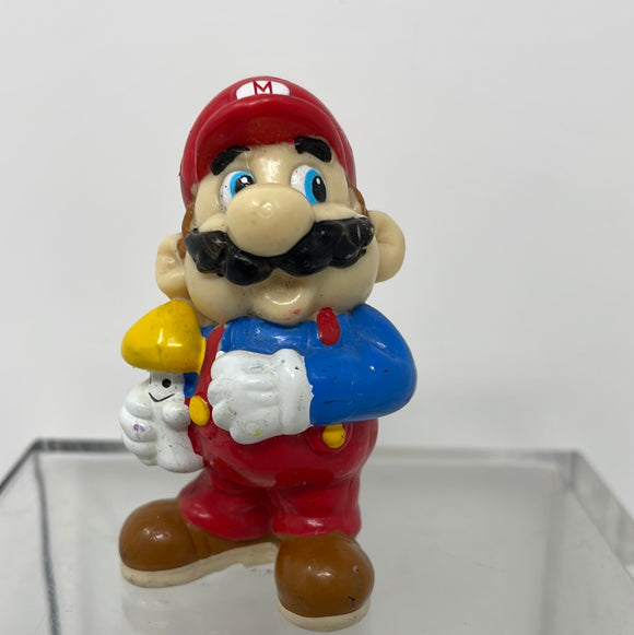 Super Mario Holding Mushroom PVC Figurine Nintendo Applause 1989 Figure 2.5