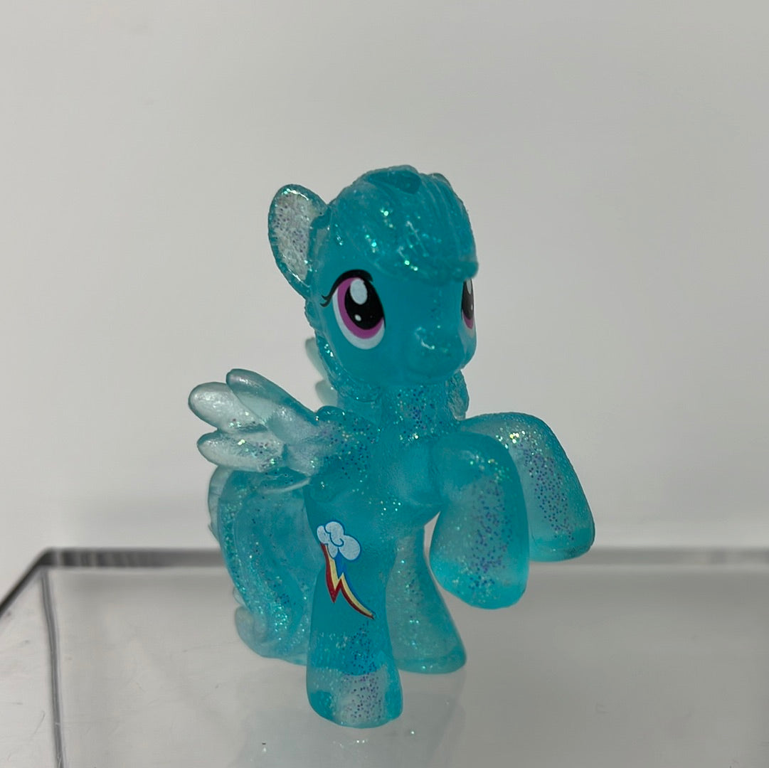My Little Pony Clear Glitter Rainbow Dash Mini Pony Figure MLP
