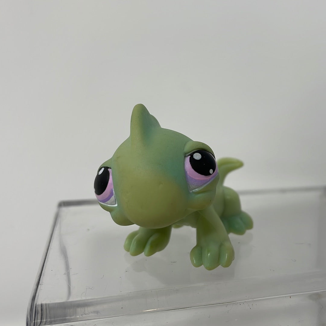 Demon Play kartoffel Intakt LPS Littlest Pet Shop #374 Green Lizard With Purple Eyes – shophobbymall