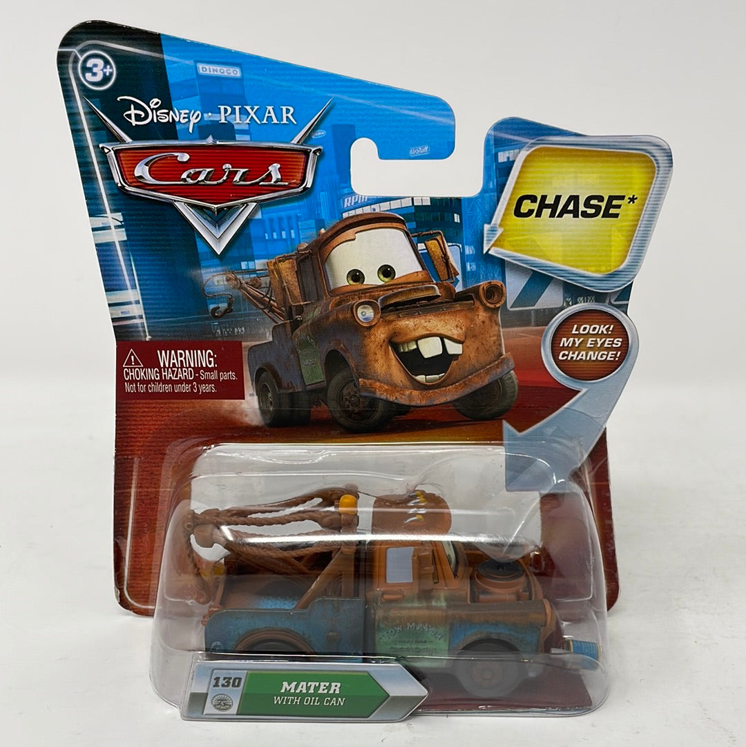 Disney Pixar Cars Look My Eyes Change Mater with Oil Cans Chase