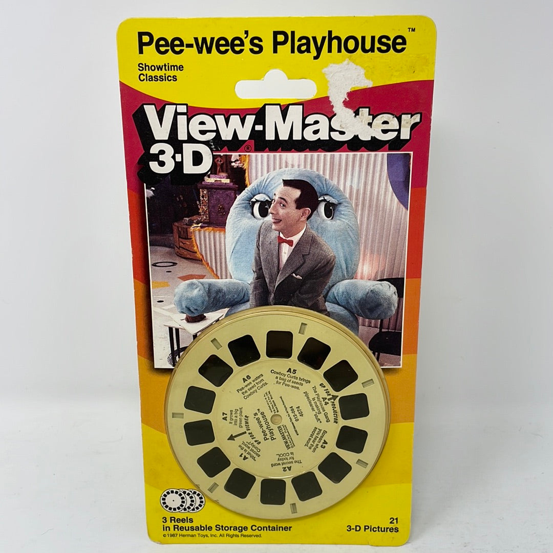 Pee-Wee's Playhouse View-Master 3-D 3 Reels 1988 New – shophobbymall