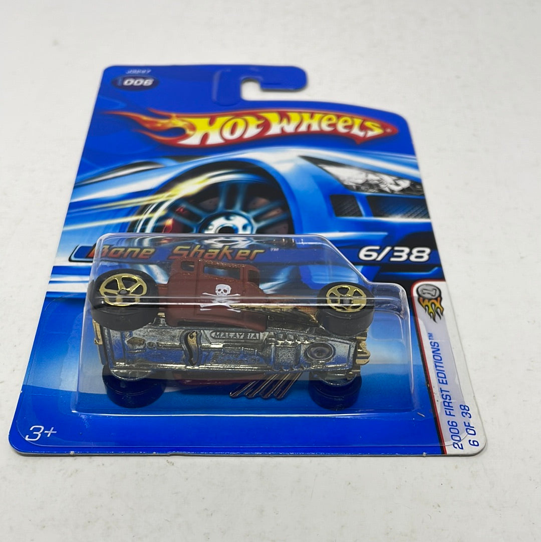 Hot Wheels 2006 First Editions Bone Shaker Brown #006 – shophobbymall