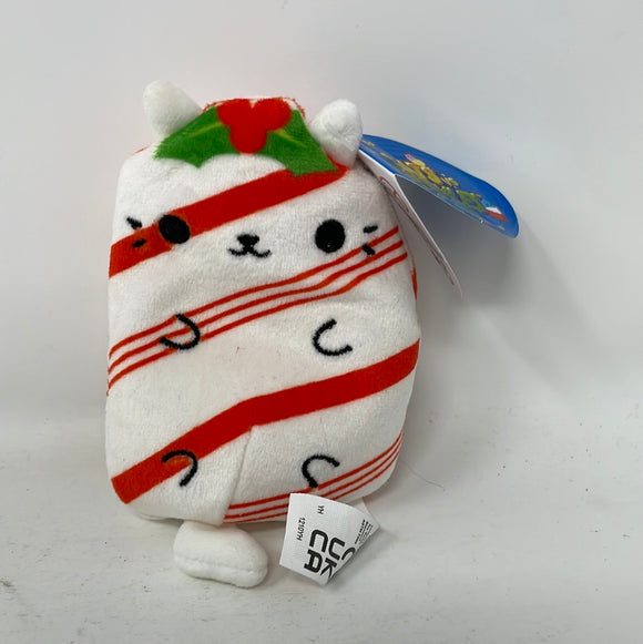 Cats vs Pickles Christmas Series Kitty Cane Candy Cat Plush Bean Bag with Tags