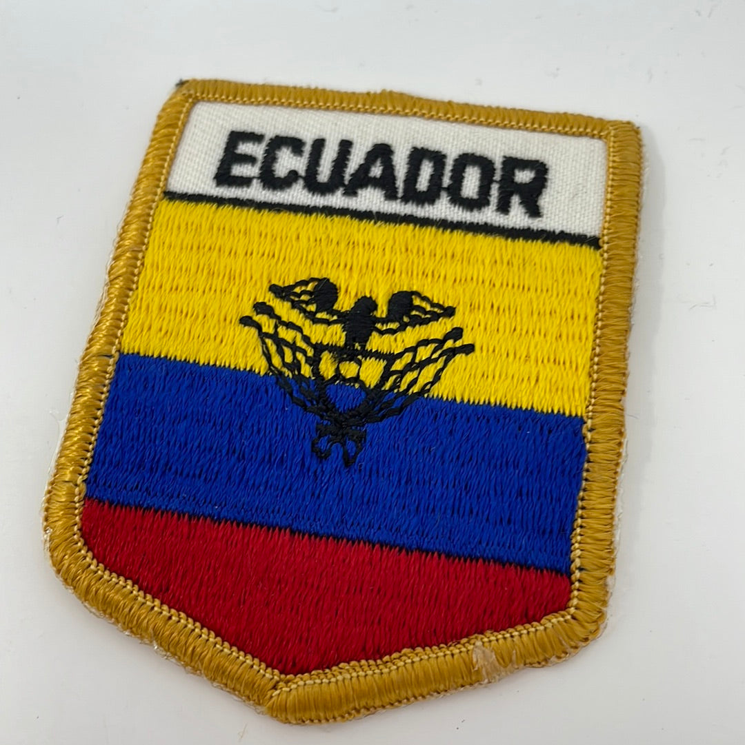 Toppa Ecuador Bandiera 9x6 Cm – Termoadesiva O Da Cucire, Alta Brillantezza