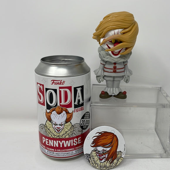 Funko Soda Pennywise Wig Movie Figure It Chase Horror 3,000 Limited Edition