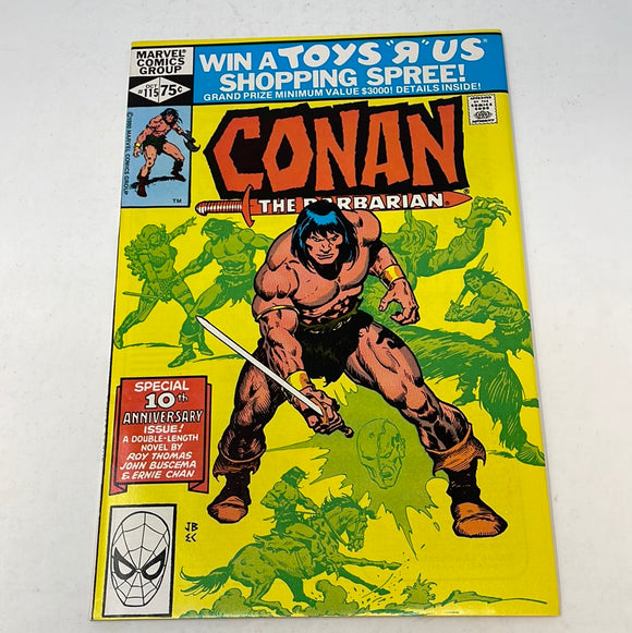 Marvel Comics Conan The Barbarian #115 October 1980