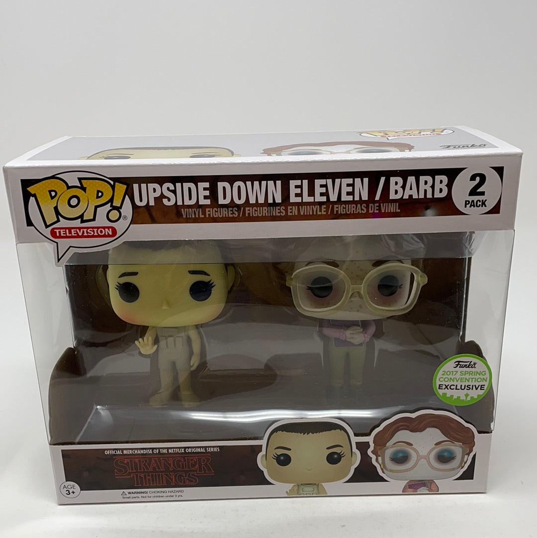 Funko Pop Stranger Things UPSIDE DOWN ELEVEN AND BARB 2024 Convention 2-Pack