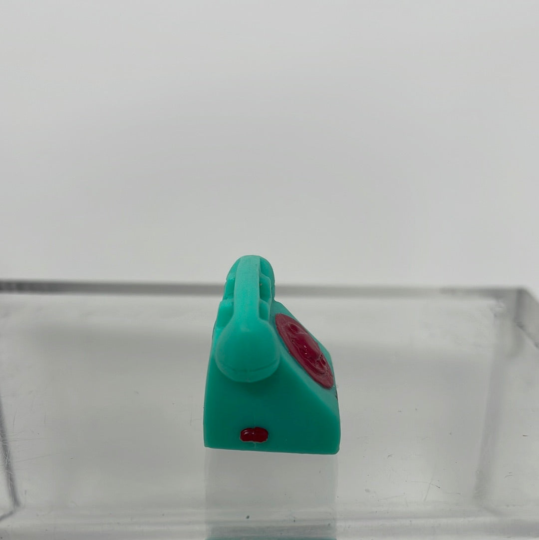 Shopkins Phone Chatter Teal Red Dial Telephone Mini Figure Telephone