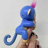 WowWee Fingerlings Monkey, Interactive Toy, Blue w/Pink Hair