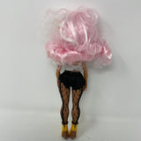 lol surprise omg uptown girl Pink Hair Fish Nets Black Shorts