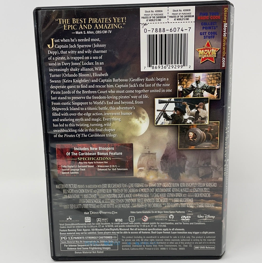 DVD Pirates of the Caribbean At World's End – shophobbymall
