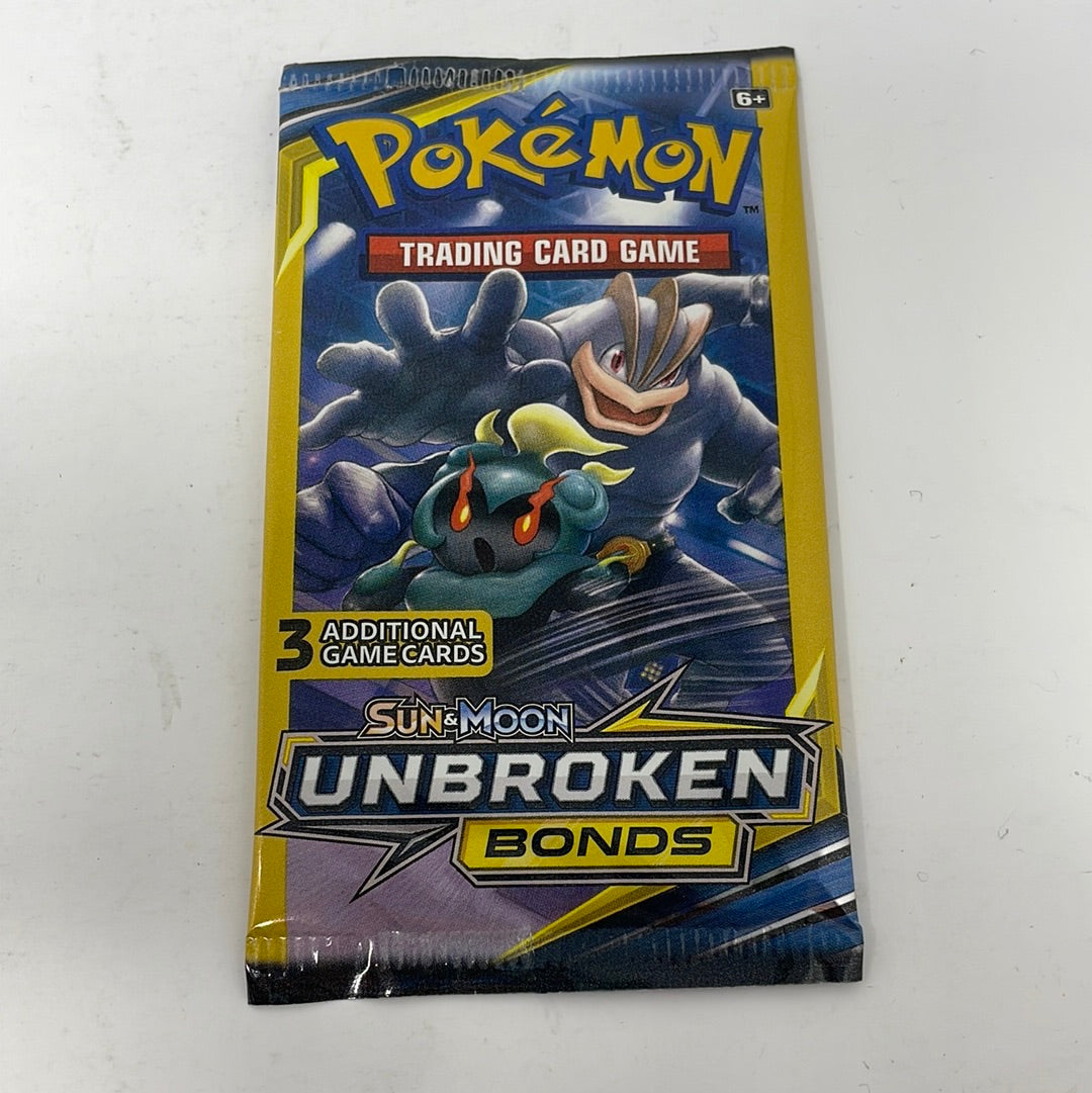 pokemon sun and moon unbroken bonds booster pack Pokemon Sun & Moon Unbroken Bonds Machamp Marshadow ArtWork 3-card pac –  shophobbymall