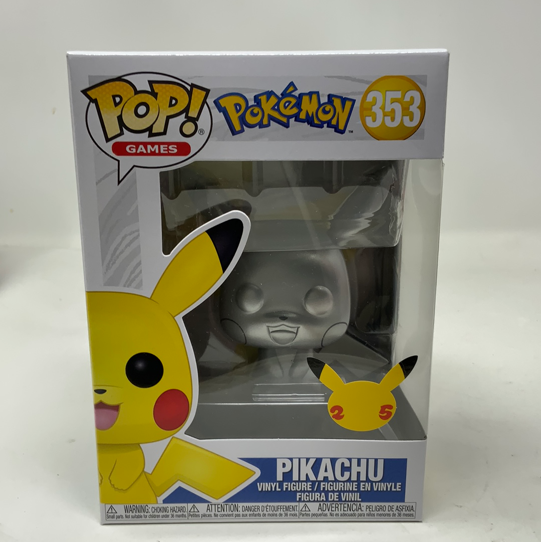 Funko Pop Games Pokemon Pikachu Silver 353 shophobbymall