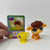 Littlest Pet Shop LPS Gen 7 G7 - #05 Blind Box Cinnamon Tan Bull Cow New!