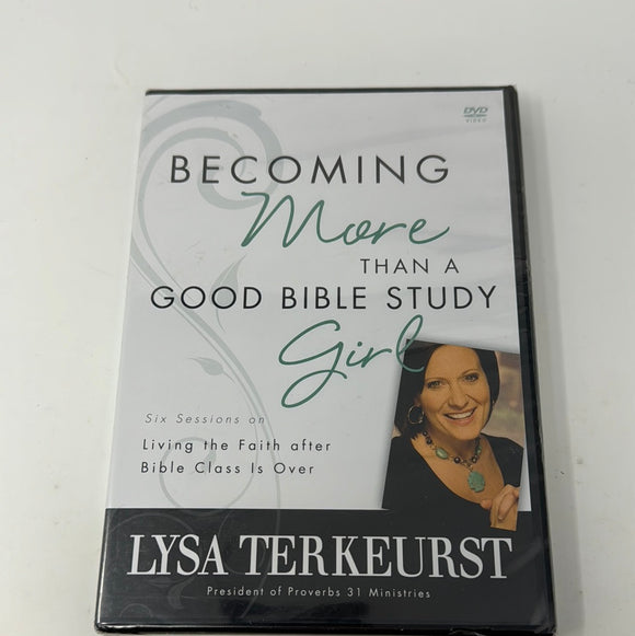 DVD Becoming More Then A Good Bible Study Girl Lysa Terkeurst Sealed