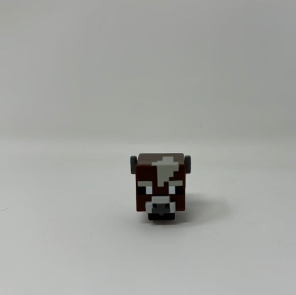 Mattel - Minecraft Mob Head Boxed Mini Figures - COW (1 inch)