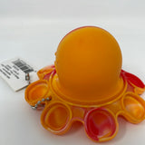 Orange and Red Mood Octopus Pop It Fidget Toy