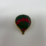 Hot Balloon Green and Red Enamel Pin